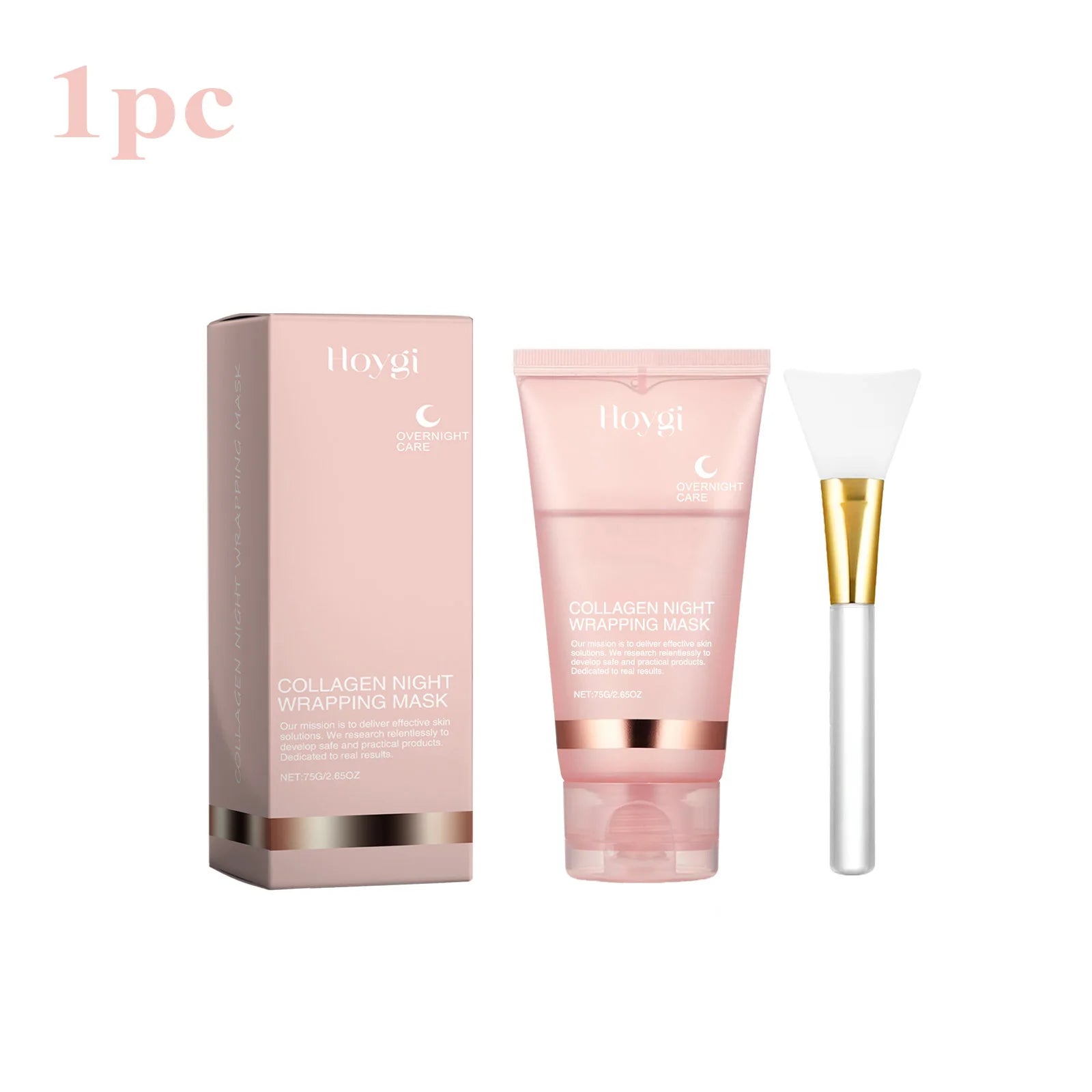 Collagen Overnight Wrapping Peel Off Facial Mask Set Korean Collagen Night Wrapping Mask Deeply Hydrates Night Care Mask Cream NNOS