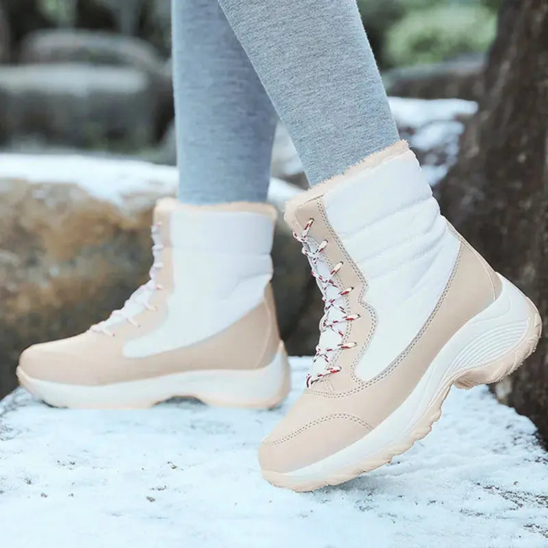Snow Boots Women New Ladies Shoes Platform Shoes Woman Flat Keep Warm Boots Ladies Casual Plush Botas Mujer Winter Shoes Women NNOS