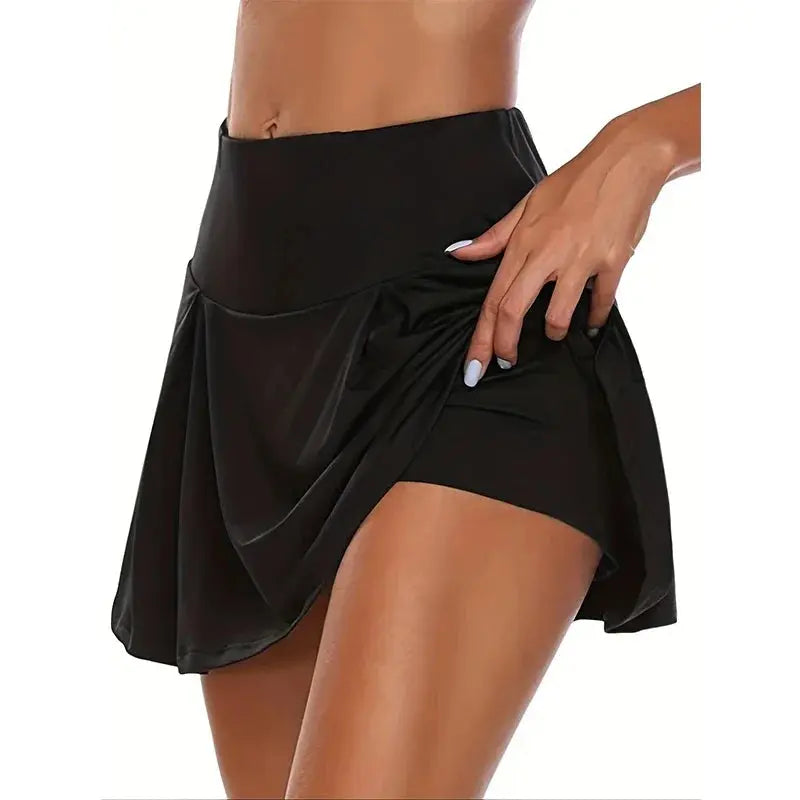 Y2K High-Waist Athletic Skort – 12 Colors, Stretchy & Breathable Fabric, Non-Sheer Comfort for All-Season Sporty Style NNOS