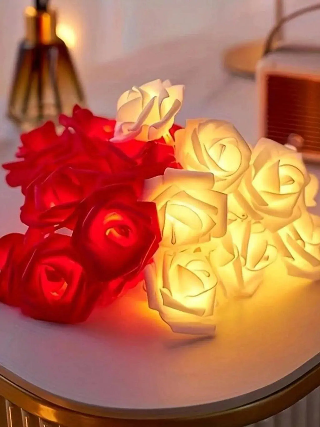 2M Rose Flower LED Fairy Lights – Romantic Garland for Wedding & Party NNOS
