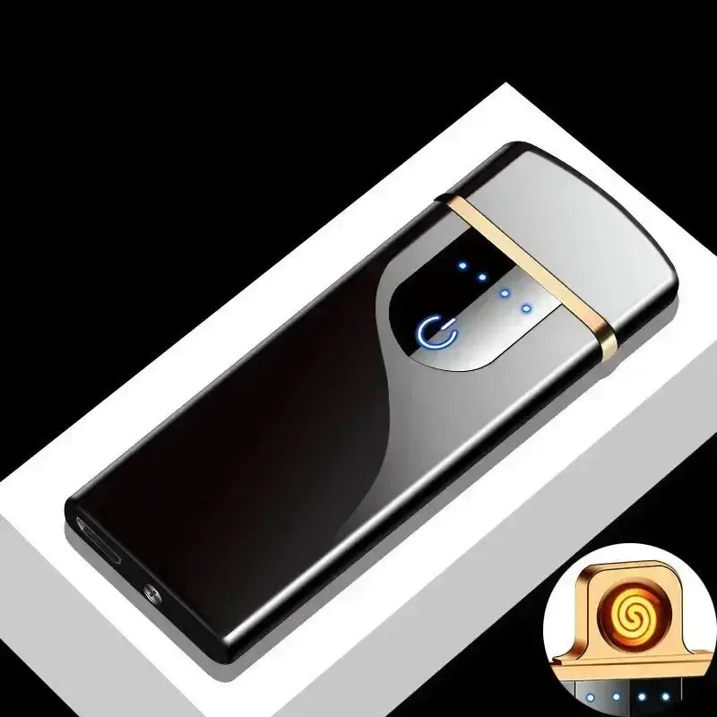 Rechargeable USB Electric Lighter – Windproof Dual Arc Flameless LED NNOS
