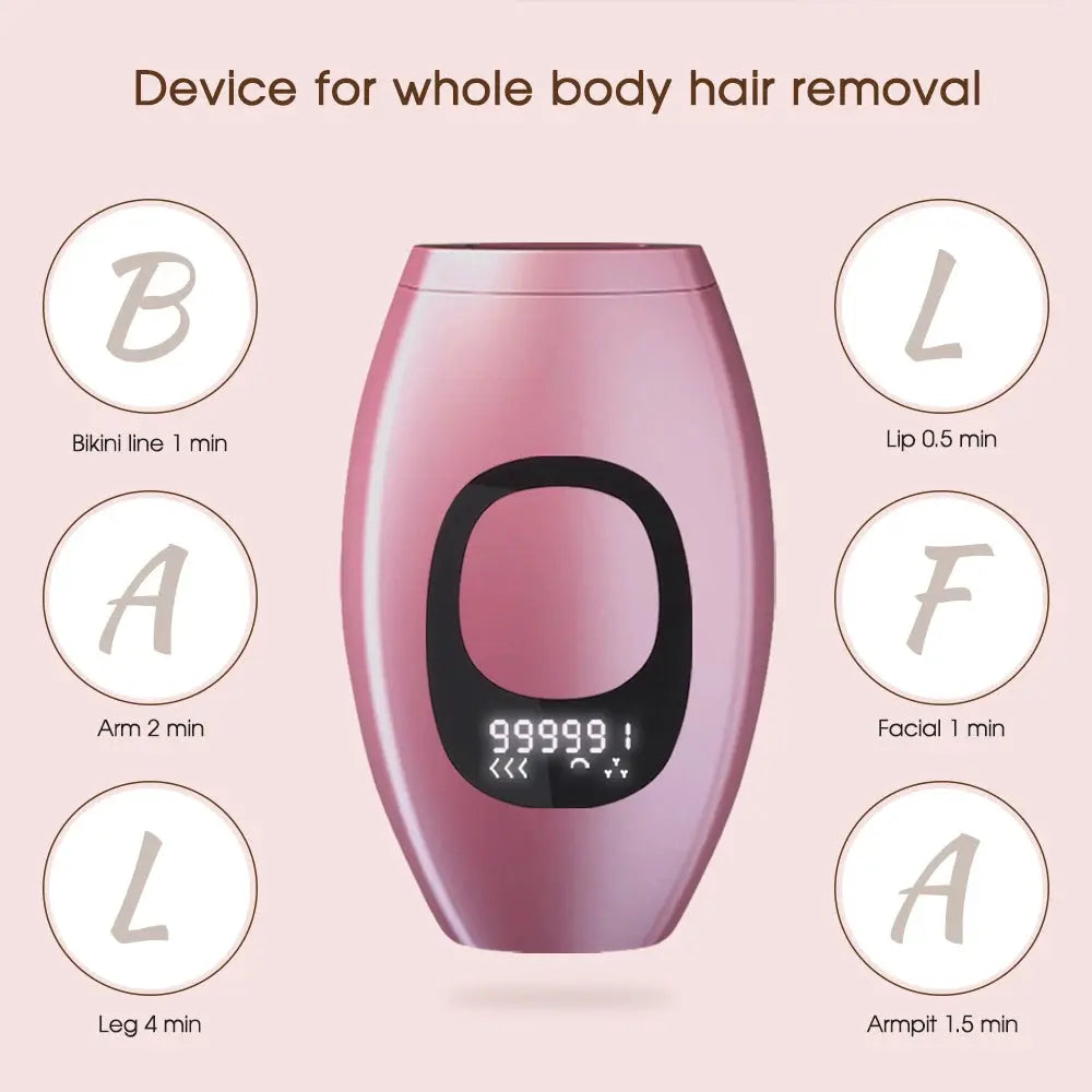 999,999 Flashes Bikinis IPL Pulses Epilator Painless Laser Hair Removal Facial Professional Depilator Devices LCD Display NNOS