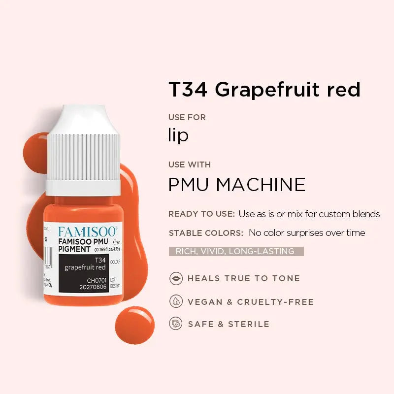 Permanent Makeup Pigments – FAMISOO 5ml PMU Lip Tattoo Ink NNOS