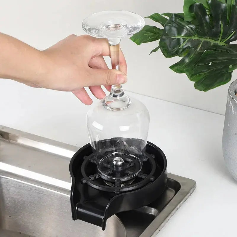 Household High Pressure Cup Washer Coffee Bar ABS Automatic Flushing Push Cup Washer Kitchen Coffee Accessories NNOS