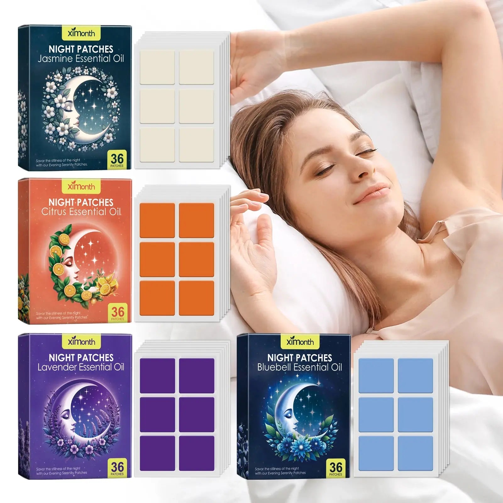 Lavender Sleep Patches – Natural Aid to Relieve Stress, Anxiety & Insomnia NNOS