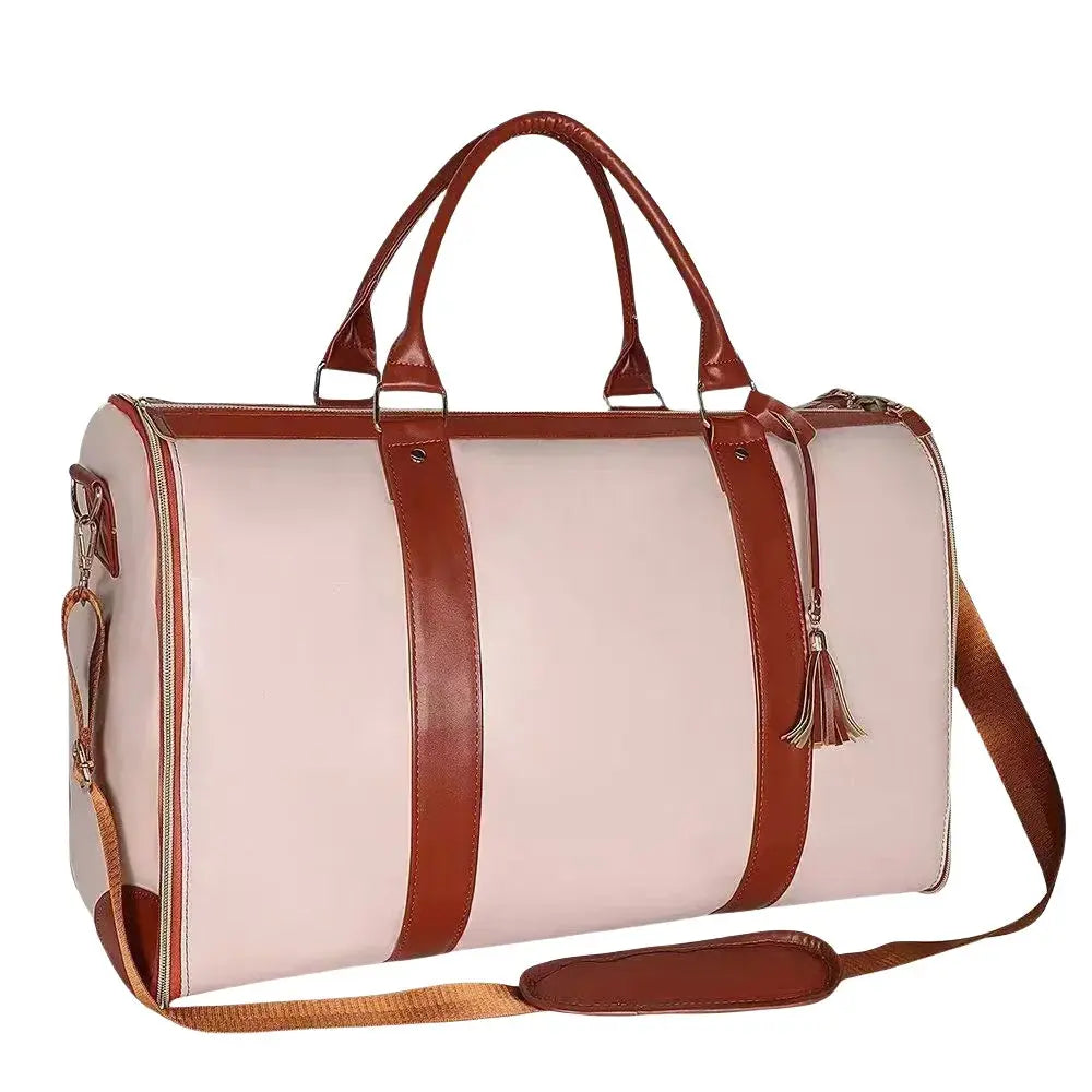 Luggage Handbag – Stylish PU Leather Travel Duffel for Women NNOS