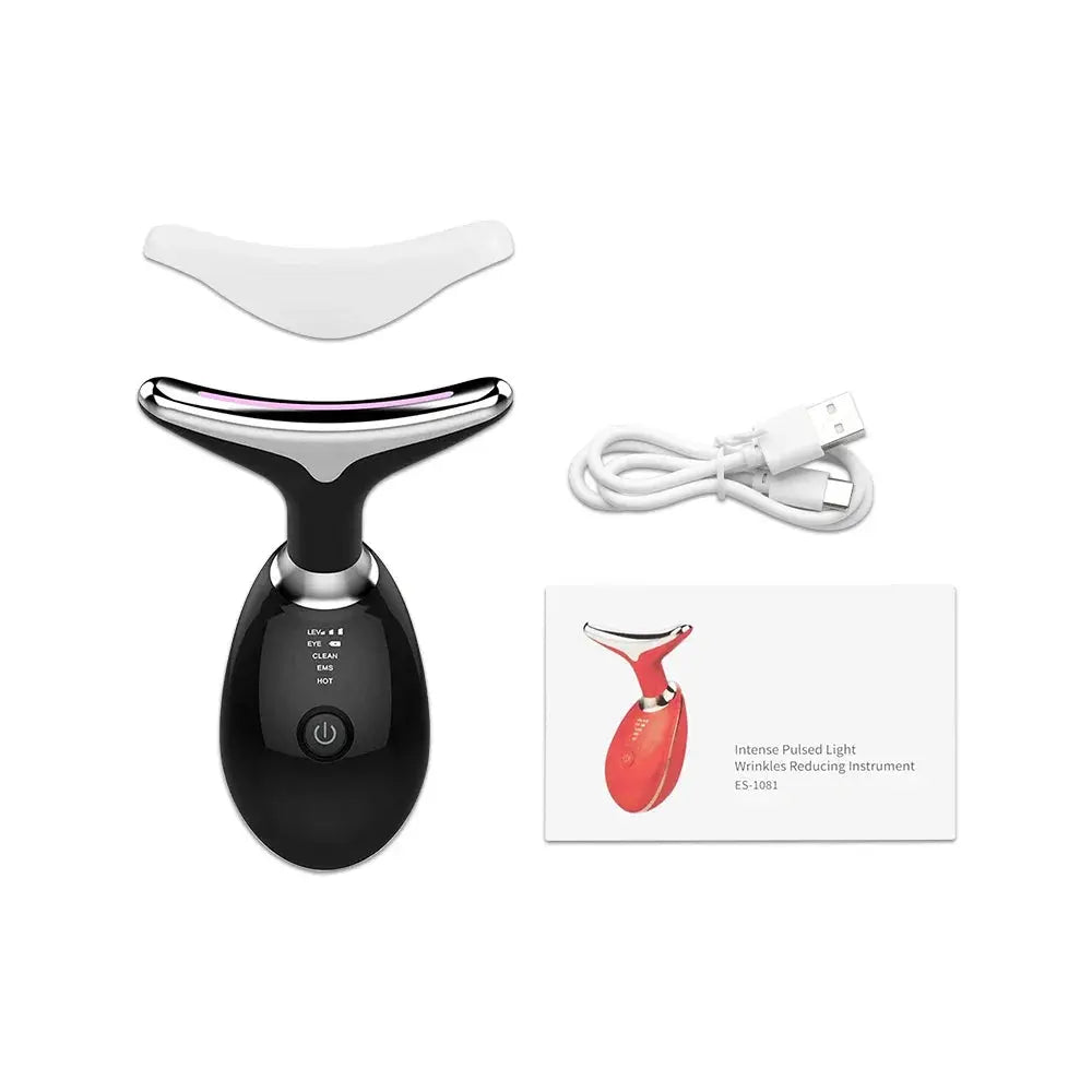 Face Neck Lift Beauty Device EMS Facial Massager LED Light Therapy Double Chin Remover Skin Rejuvenation Tightening Anti Wrinkle NNOS