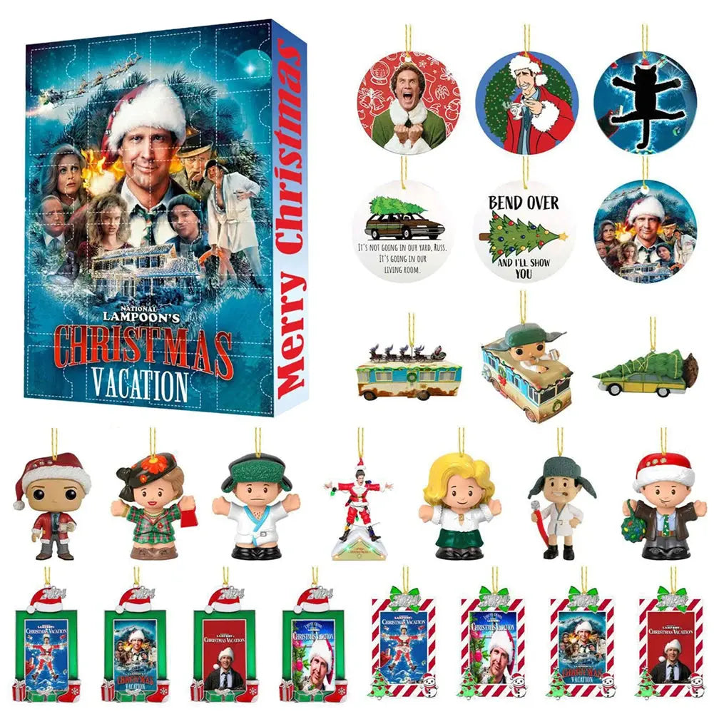 Christmas Advent Calendar 2024 Movie Special Edition Set 24 Day Christmas Advent Calendar 24 Days Xmas Countdown Calendar NNOS