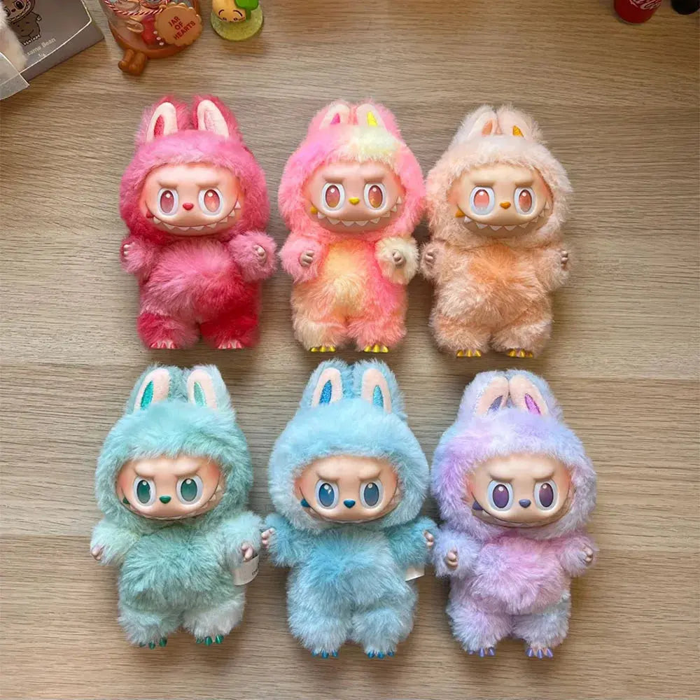 Anime Figure Kawaii For Labubu Blind Box Have A Seat Series PVC Pendant Doll Model Toy Monster Keychain Kids Birthday Gifts NNOS