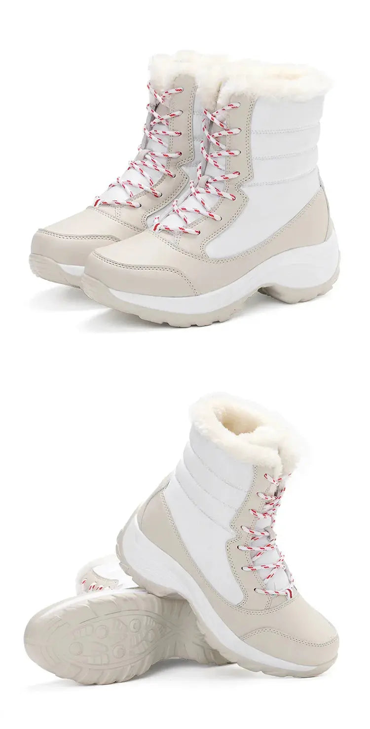 Snow Boots Women New Ladies Shoes Platform Shoes Woman Flat Keep Warm Boots Ladies Casual Plush Botas Mujer Winter Shoes Women NNOS