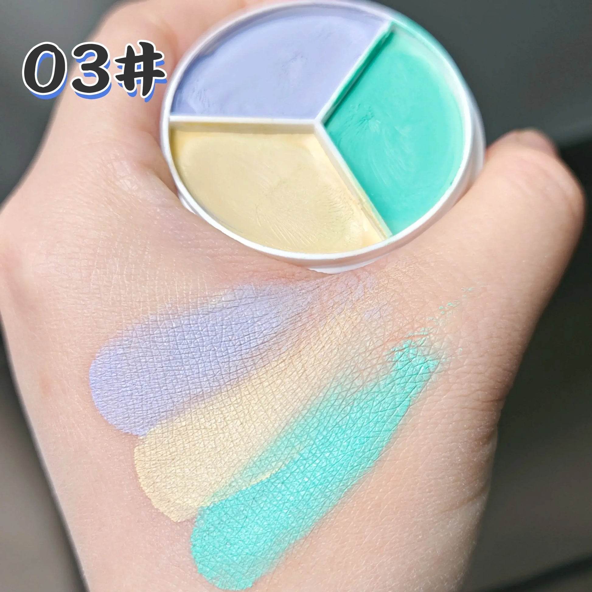 Ultimate Multifunctional Concealer Palette - Creamy Texture for Flawless Skin, Acne Marks & Dark Circles, 3 Colors for Lasting Brightening Effects product image
