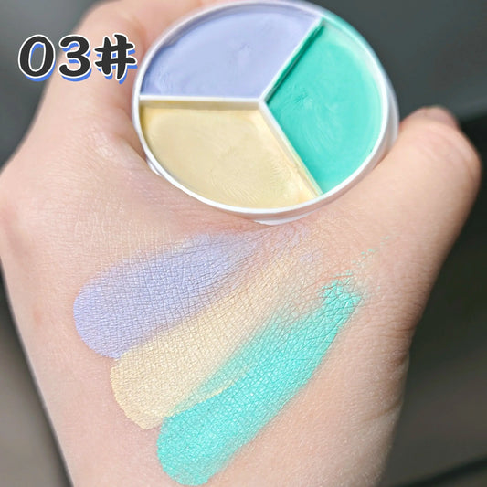 Ultimate Multifunctional Concealer Palette - Creamy Texture for Flawless Skin, Acne Marks & Dark Circles, 3 Colors for Lasting Brightening Effects product image