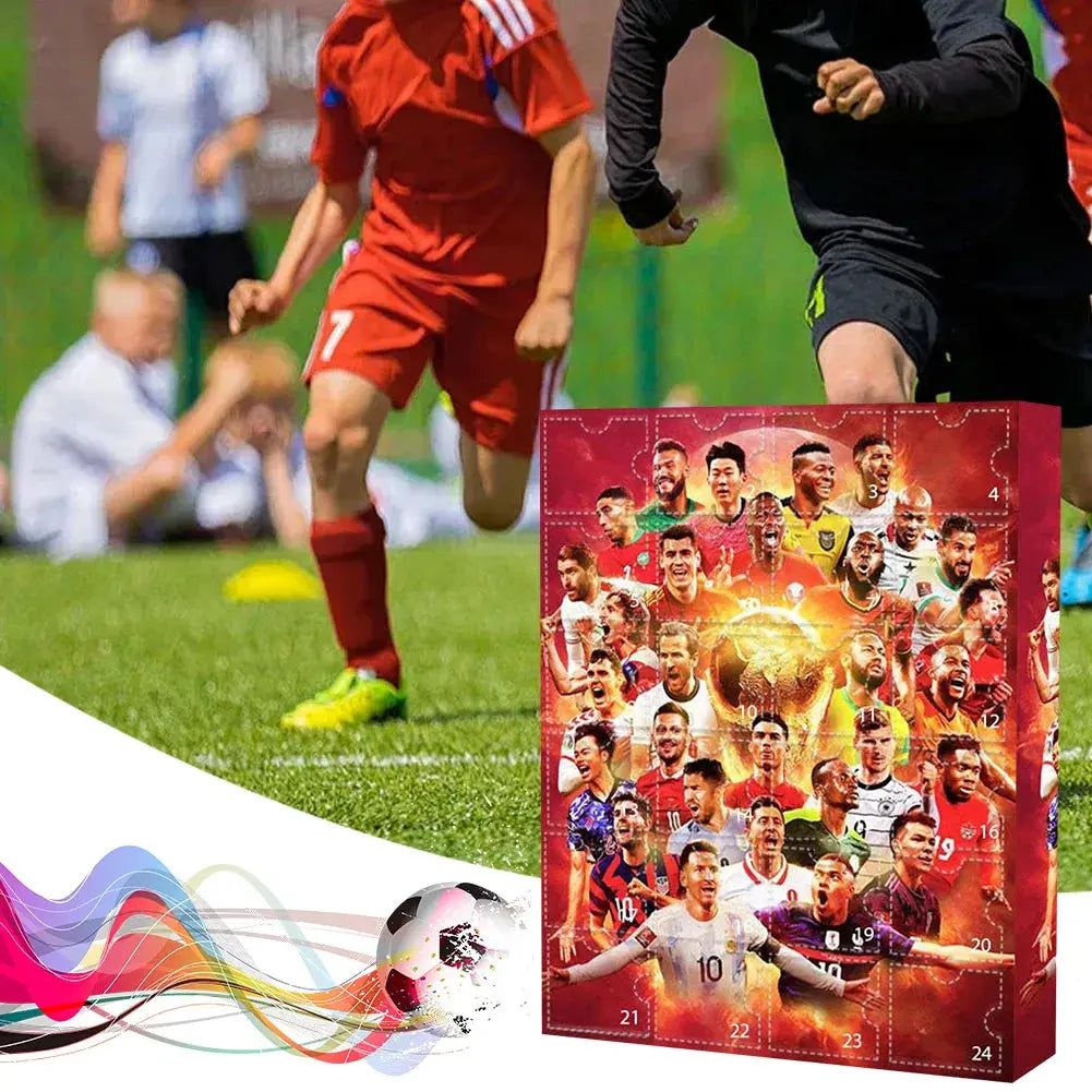 Countdown Advent Calendar Football Set 24 Day Advent Calendar Football Party Birthday Gifts Box Set Sports Christmas Supplies NNOS