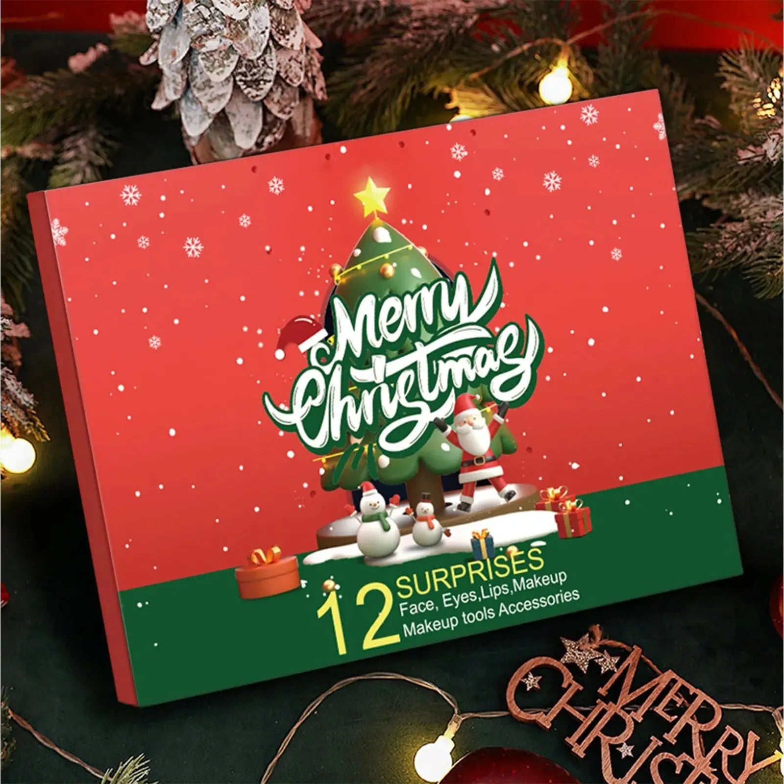 Christmas Countdown Calendar Surprise Blind Box Girls Makeup Skincare Gift Box Christmas Countdown Calendar Beauty Care Set NNOS