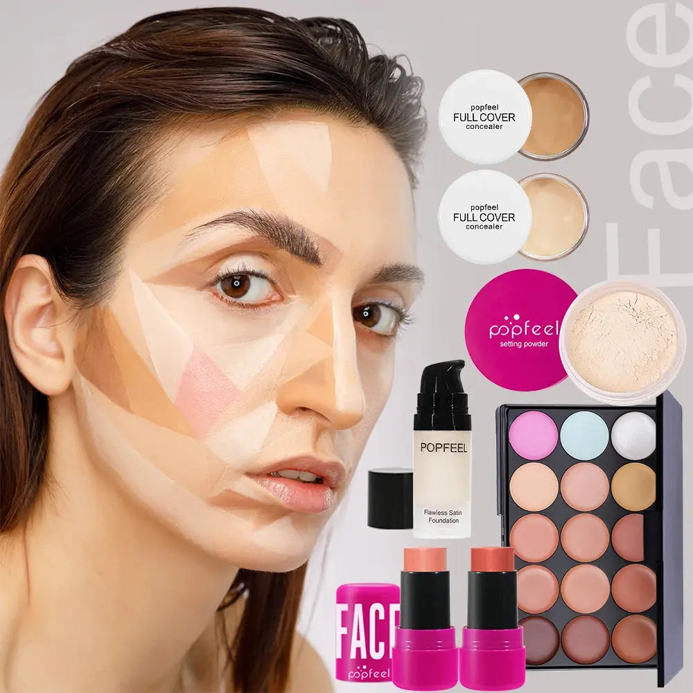 POPFEEL Holiday makeup set container gift box-Perfect for Birthday Parties and Holidays | Ideal Makeup Kit for Girls and Women。 NNOS
