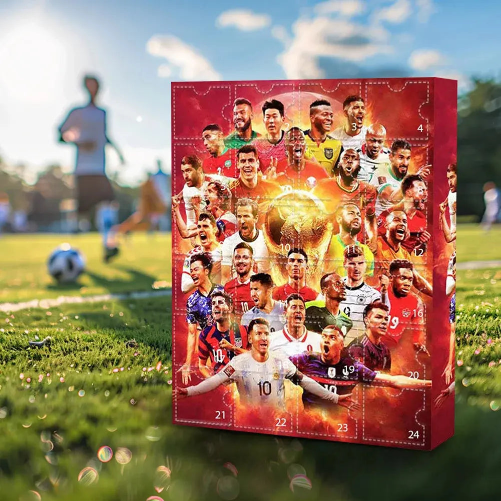 Countdown Advent Calendar Football Set 24 Day Advent Calendar Football Party Birthday Gifts Box Set Sports Christmas Supplies NNOS