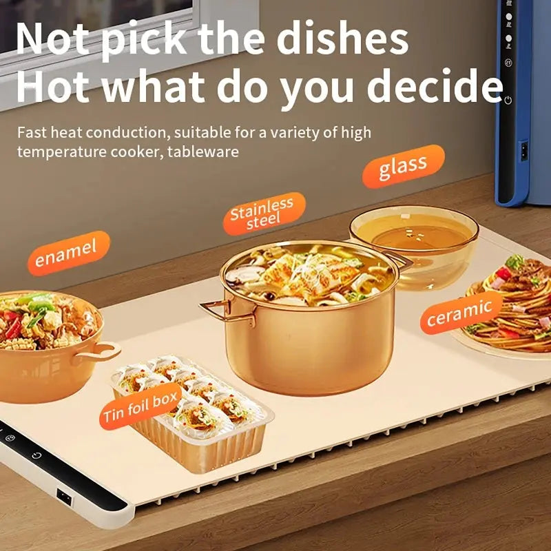 Versatile Portable Electric Warming Tray with Adjustable Temperature Control NNOS