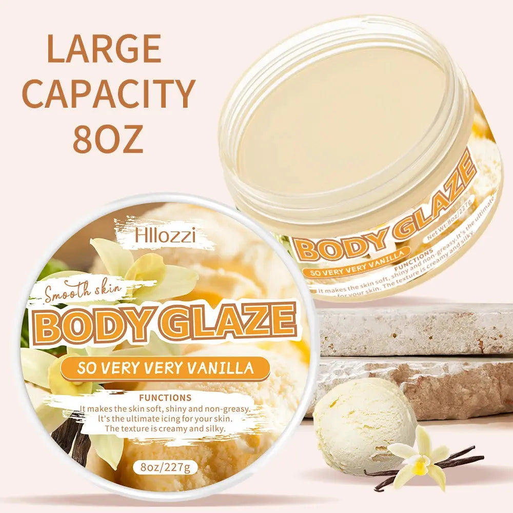 2oz/8oz Vanilla Body Glaze Nourishing Moisturizing Skin Care Body Butter Refreshing Non-Greasy Body Oil Moisturizing Skin NNOS