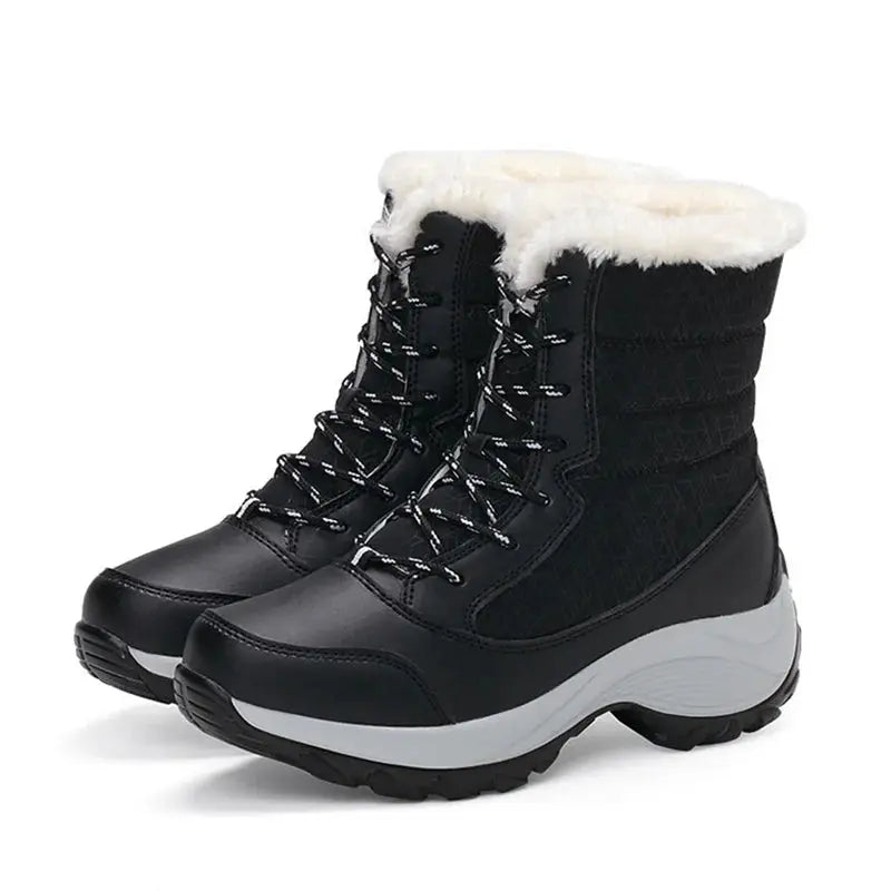 Snow Boots Women New Ladies Shoes Platform Shoes Woman Flat Keep Warm Boots Ladies Casual Plush Botas Mujer Winter Shoes Women NNOS