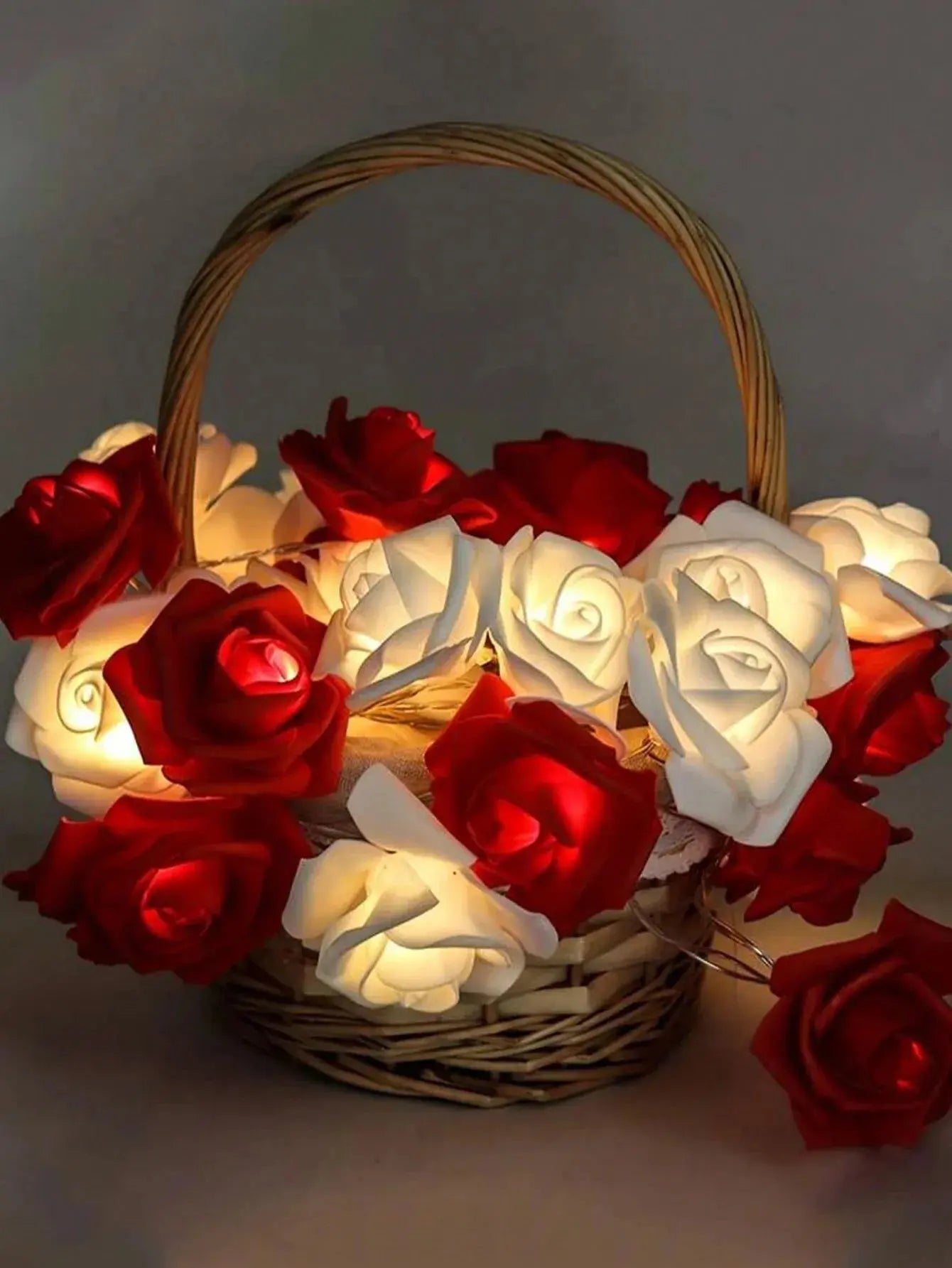 2M Rose Flower LED Fairy Lights – Romantic Garland for Wedding & Party NNOS