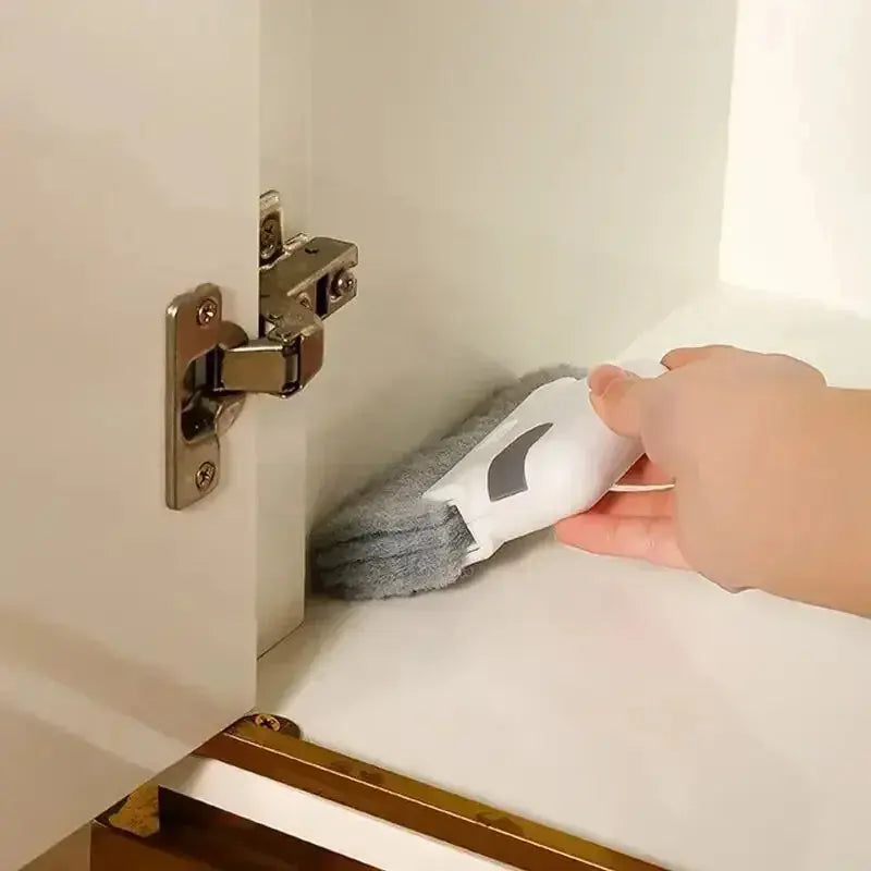 2-in-1 Window Cleaning Brush for Frames and Sliding Door Tracks - Removable Crevice Cleaning Tool