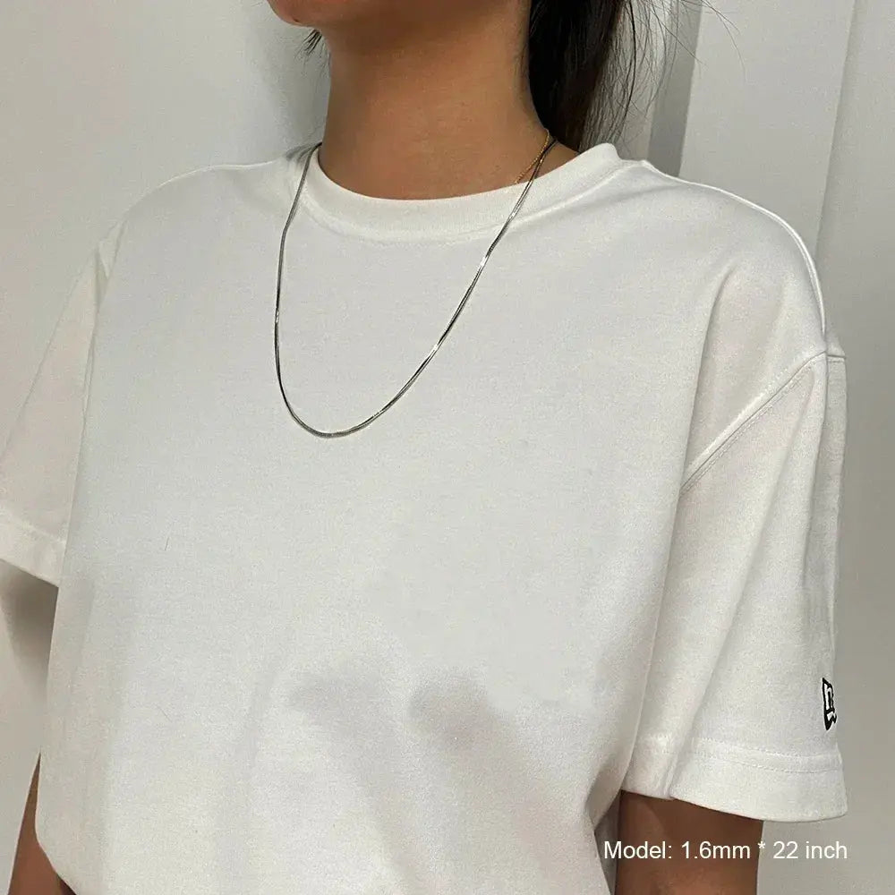 Real Pure 925 Sterling Silver Necklace Chain Women And Men Vintage Foxtail 1.6mm Retro Solid Thai Silver Italy Fine Jewelry NNOS