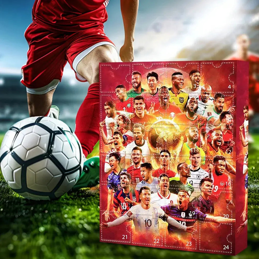 Countdown Advent Calendar Football Set 24 Day Advent Calendar Football Party Birthday Gifts Box Set Sports Christmas Supplies NNOS