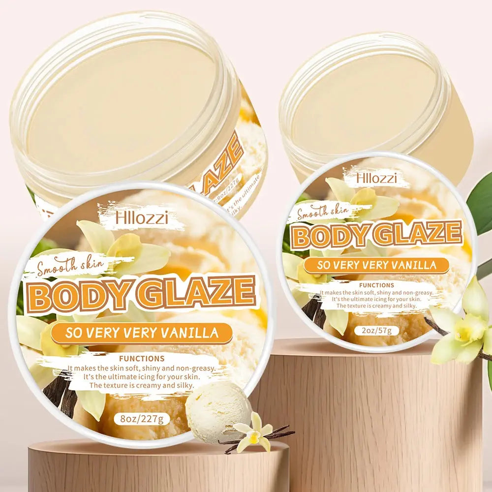 2oz/8oz Vanilla Body Glaze Nourishing Moisturizing Skin Care Body Butter Refreshing Non-Greasy Body Oil Moisturizing Skin NNOS