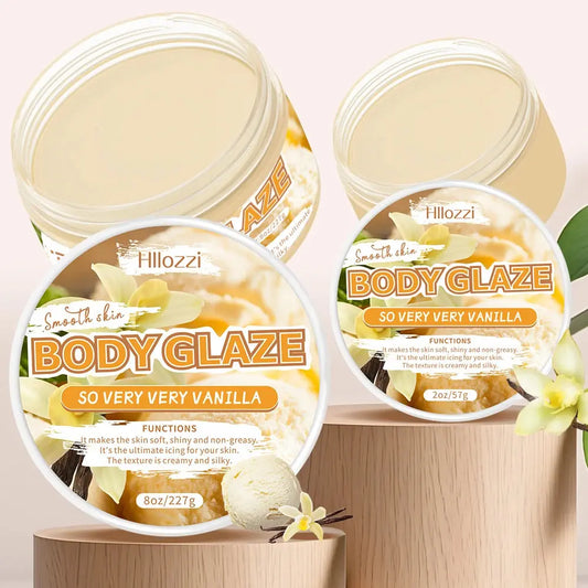 2oz/8oz Vanilla Body Glaze Nourishing Moisturizing Skin Care Body Butter Refreshing Non-Greasy Body Oil Moisturizing Skin NNOS