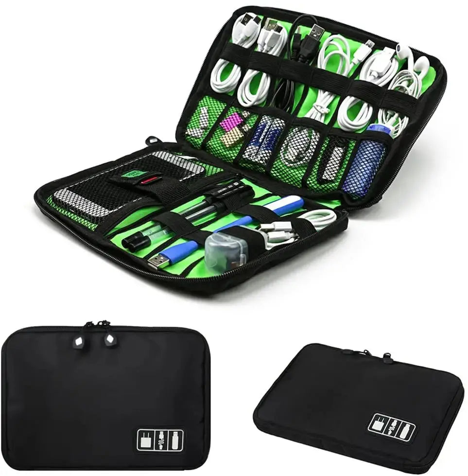 Electronics Organizer Travel Case – Cable & Tech Accessories Storage Bag NNOS