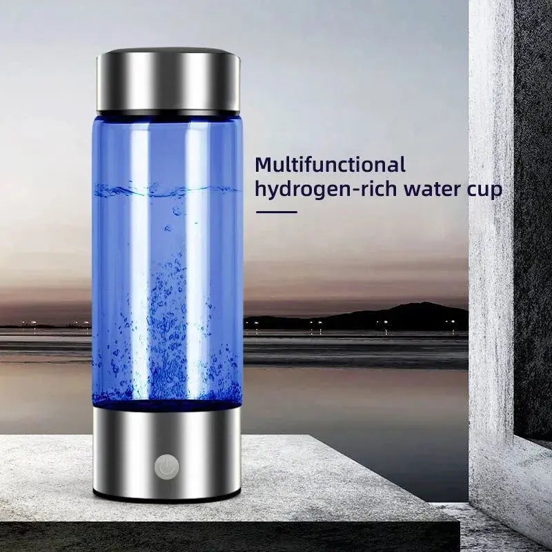 Portable Hydrogen Water Bottle Generator Rechargeable Ionizer Machine Stainless Steel Health Cup for Rich Water Glass NNOS