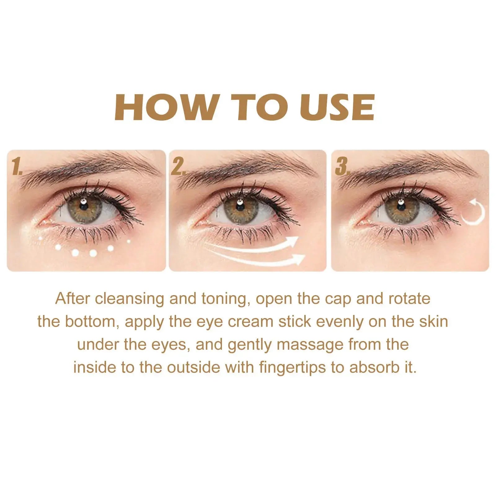 Retinol Anti Aging Eye Stick Reduce Wrinkle Lifting Firming Nourish Improve Fine Lines Crow's Feet Remove Dark Circles Eye Balm NNOS