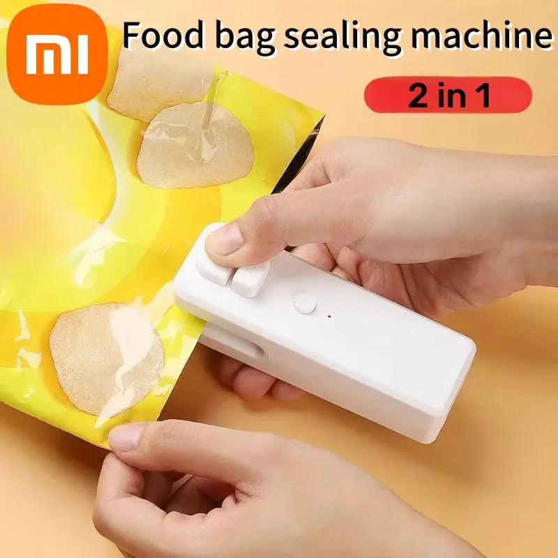 Xiaomi Food Bag Sealer Mini Portable Plastic Bags Sealing Machine Thermoplastic Bag Sealants Handheld Food Packaging Heat Sealer product image