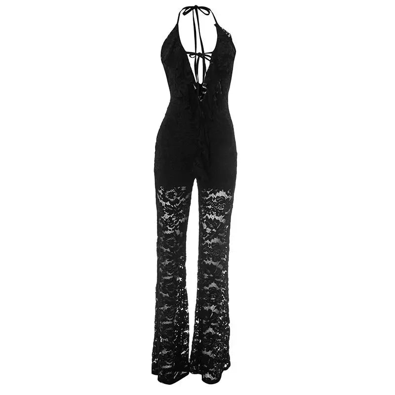 Blifanbo Lace Ruffled Jumpsuit NNOS