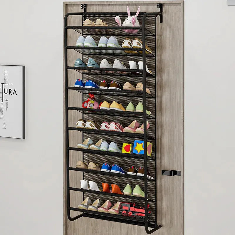 Household dustproof storage shoe cabinet simple wall mounted energy-saving shoe rack behind dormitory door multi-layer assembled NNOS