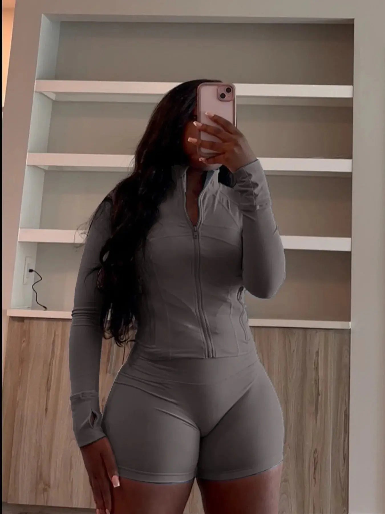 Autumn And Winter New Long Sleeves Zipper Crop top Suits Tracksuits Women's Suits Fashion Pants Female Soild 2 Piece Sets 2024 NNOS