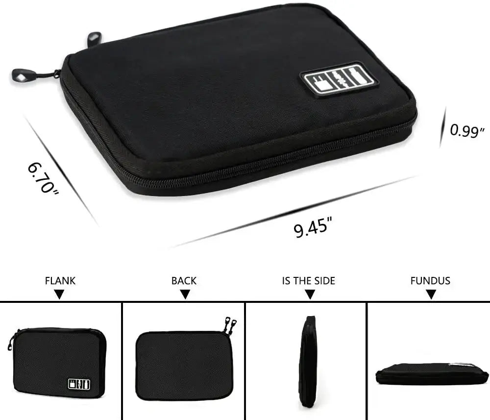 Electronics Organizer Travel Case – Cable & Tech Accessories Storage Bag NNOS