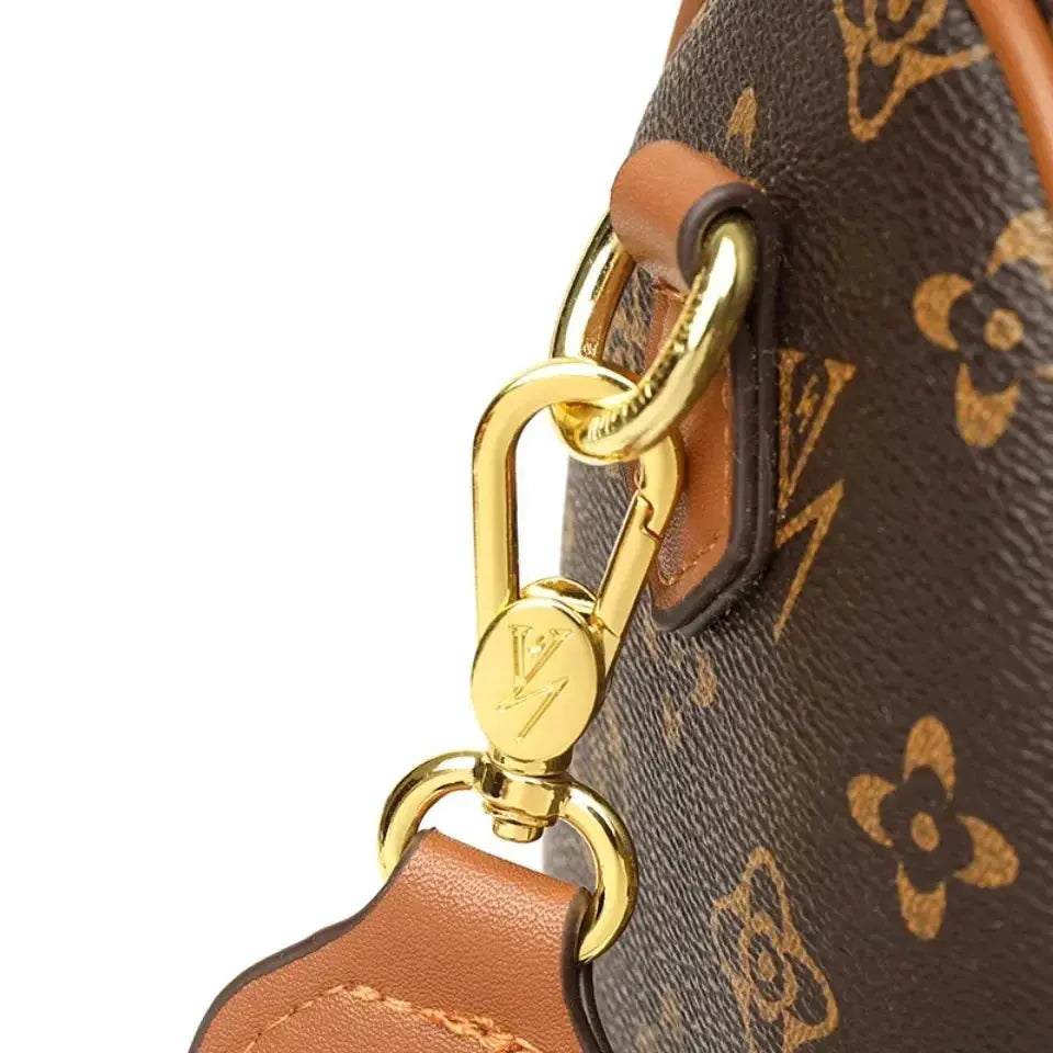 Luxury Crossbody Bag for Women New Fashion Retro Printed Handbag of High Quality PU Leather Boston Shoulder Tote NNOS