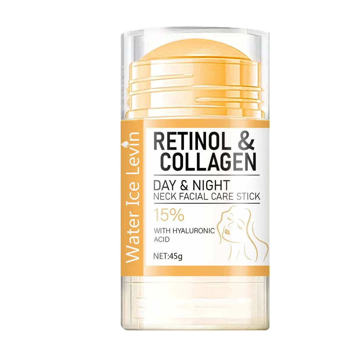 Retinol and Collagen Facial Neck Cream, Lifting Neck, Firming and Moisturizing Skin, Powerful Moisturizing Neck and Facial Skin, Brightening Neck Texture NNOS
