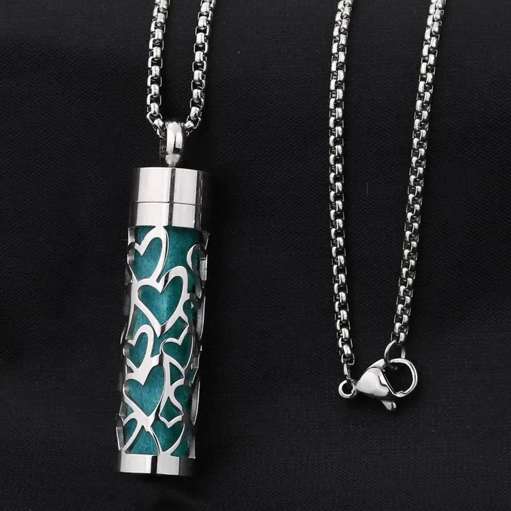 Aromatherapy Jewelry Pendant Flowers Pattern Hollow Out Perfume Lockets Essential Oil Diffuser Necklace NNOS