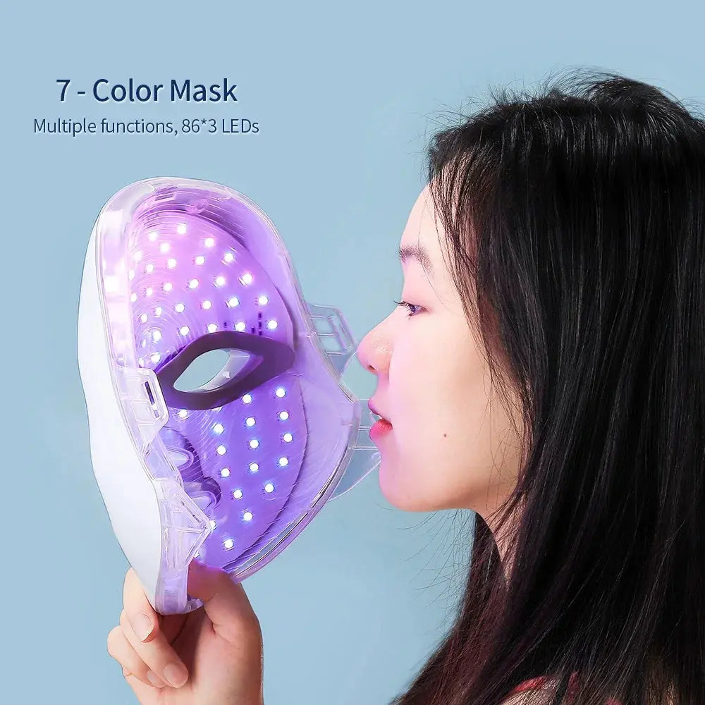 LED Beauty Mask 7 Colors – Anti-Aging Red Light Skin Care Therapy NNOS