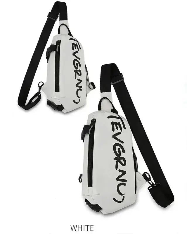 Autumn Winter Nylon Chest Bag for Men and Women Trendy Fashionable Sports Leisure Crossbody Bag with Oblique Straddle Design NNOS