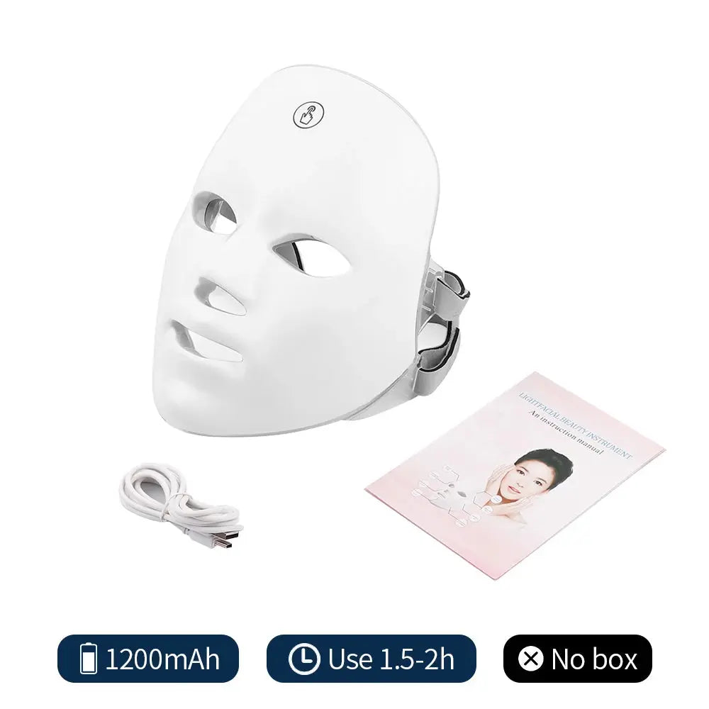 LED Beauty Mask 7 Colors – Anti-Aging Red Light Skin Care Therapy NNOS
