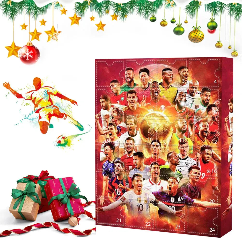 Countdown Advent Calendar Football Set 24 Day Advent Calendar Football Party Birthday Gifts Box Set Sports Christmas Supplies NNOS