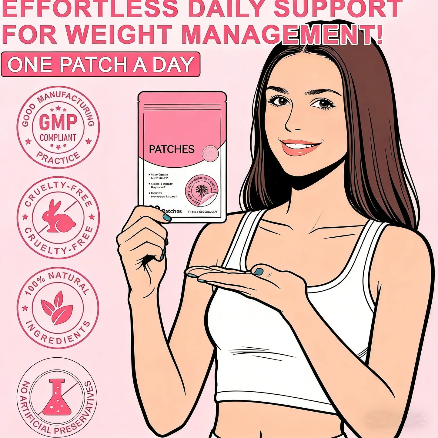 Body Patch, 30 Patches for Appetite Control & Metabolism Support, Plant - based Formula NNOS