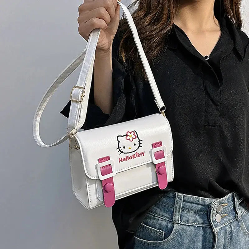 Luxury Sanrio Anime Crossbody Bag – Hello Kitty, My Melody, Kuromi & Cinnamoroll Designer-Inspired Purse for Girls & Women – Cute Gift-Ready Handbag NNOS