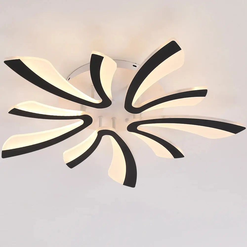 Modern Interior Acrylic Ceiling Lamp Pendant Lamp Living Room Bedroom Led Chandelier Home Decor Lighting Fixtures Dimming Lustre NNOS