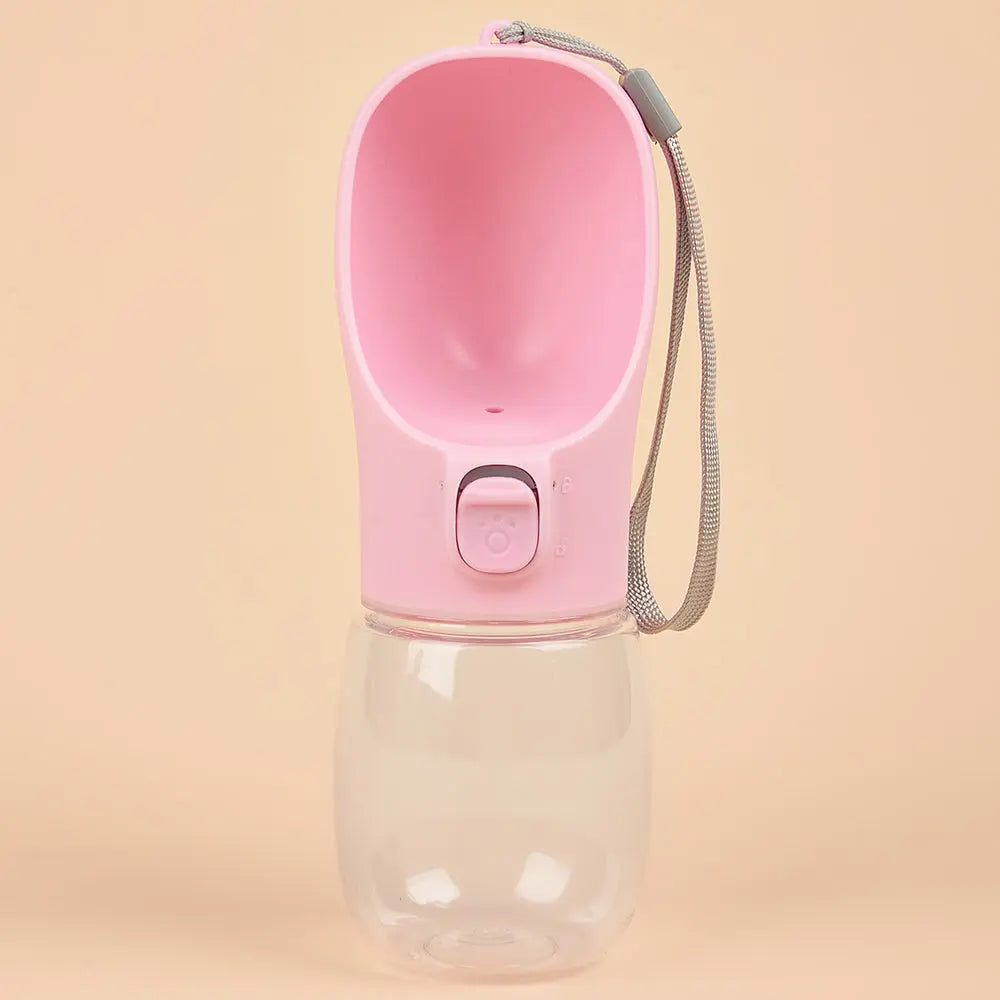 Portable Dog Water Bottle Leakproof Outdoor Drinking Bowl for Small to Large Dogs Chihuahua French Bulldog - 300ML-550ML Capacity NNOS