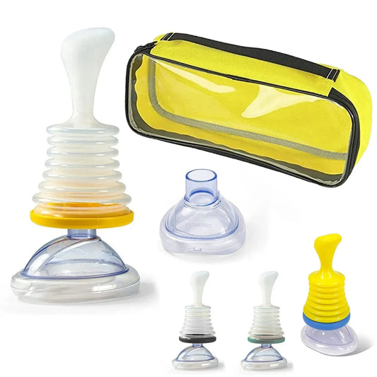 First Aid Kit Choking Device Adults & Children Home Asphyxia Rescue Device Anti Suffocaation  2 Size Choking Rescue Kit 4PCS/Set NNOS
