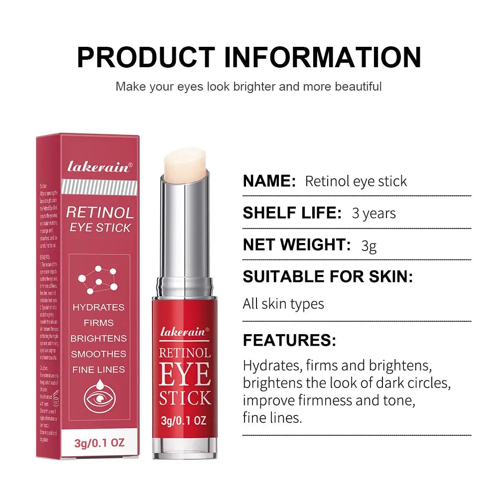 Retinol Eye Cream Lightening Dark Circles Firming Skin Instant Eye Repair Serum Stick for women Women Eyes Care NNOS